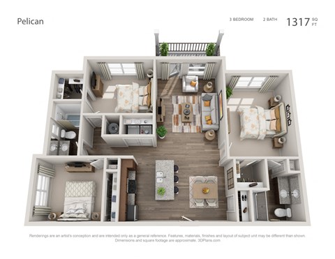 Pelican Floor Plan  at Echo Lake, Bradenton, FL